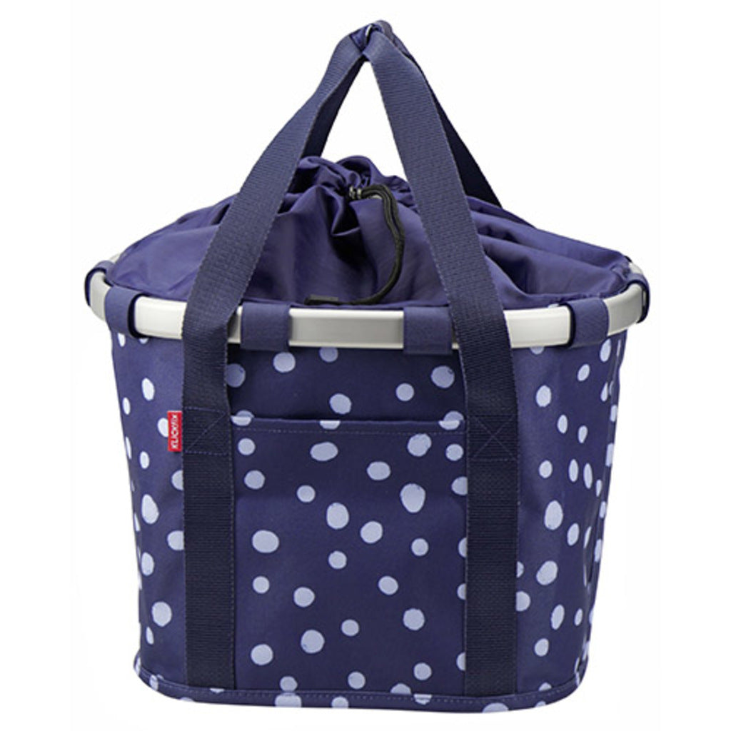 Mandtas KLICKfix Bikebasket - Spots Navy - 15 Liter Mandtas KLICKfix Bikebasket - Spots Navy - 15 Liter